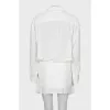 White dress with relief pattern