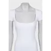 Ribbed Bodycon Dress with Tag