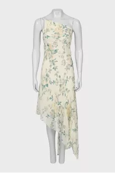 Floral print spaghetti strap dress