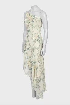 Floral print spaghetti strap dress