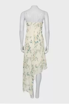 Floral print spaghetti strap dress
