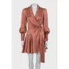 Silk wrap dress with tag