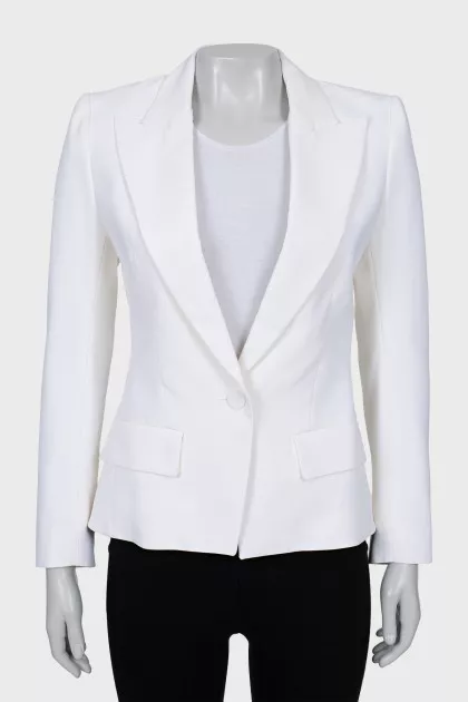 White fitted jacket