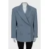 Light blue double-breasted jacket