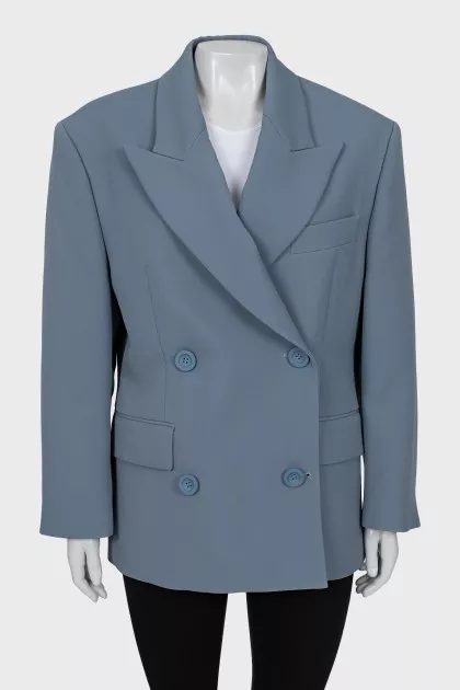 Light blue double-breasted jacket