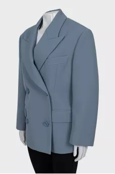 Light blue double-breasted jacket