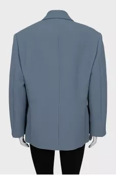 Light blue double-breasted jacket