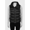 Black vest with gold fittings