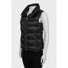 Black vest with gold fittings
