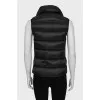 Black vest with gold fittings