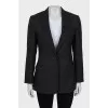 Wool jacket with gold fittings