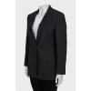 Wool jacket with gold fittings