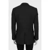 Wool jacket with gold fittings