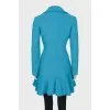 Light blue fitted coat