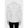 Polka dot jacket with tag
