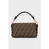 Baguette bag with signature print