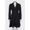 Fitted jacket and skirt suit