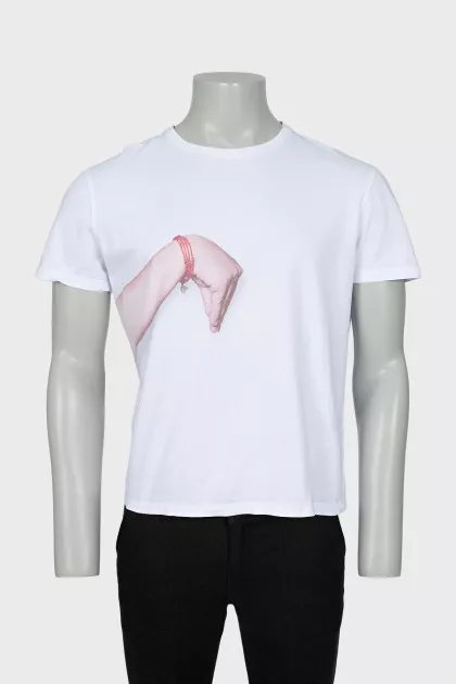 Men's white t-shirt