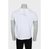 Men's white t-shirt with print