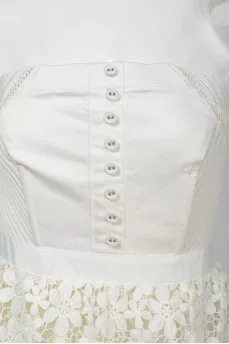 White lace dress