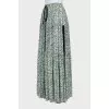 Floral print skirt decorated with laces