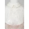 Lace dress with collar