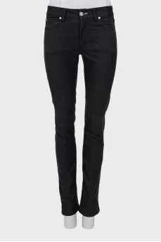 Джинсы slim fit черного цвета