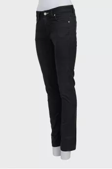 Джинсы slim fit черного цвета