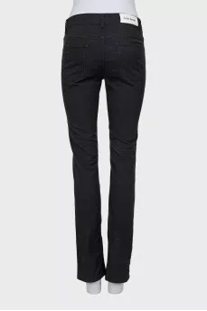 Джинсы slim fit черного цвета