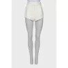 White high waist shorts with tag