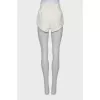 White high waist shorts with tag