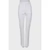 Classic white trousers with arrows