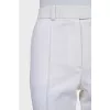 Classic white trousers with arrows