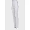 Classic white trousers with arrows