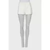 Cropped shorts in white