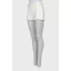 Cropped shorts in white