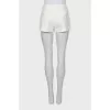 Cropped shorts in white