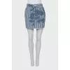 Straight skirt in striped print
