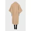 Wool fur coat with button fastening