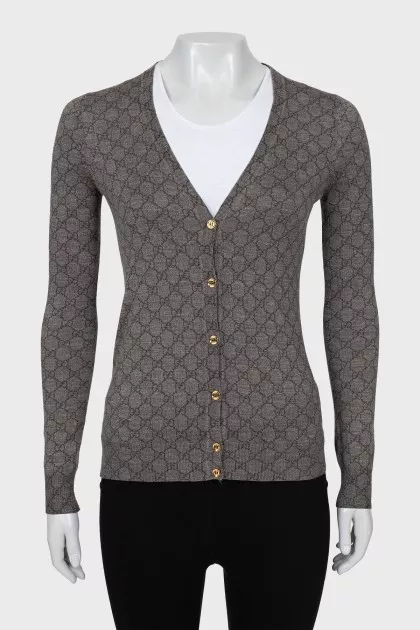 Cardigan in signature print