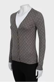 Cardigan in signature print