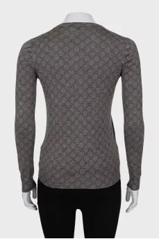 Cardigan in signature print