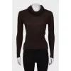 Brown ribbed golf