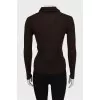 Brown ribbed golf
