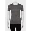 Slim fit t-shirt with signature print