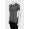 Slim fit t-shirt with signature print