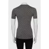 Slim fit t-shirt with signature print