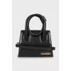 Le Chiquito Noeud black leather bag