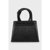 Le Chiquito Noeud black leather bag