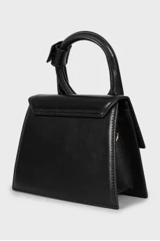Le Chiquito Noeud black leather bag